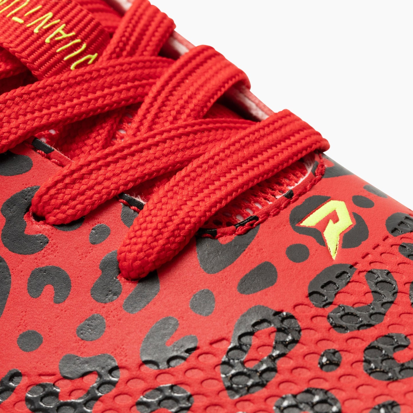 Phenom Elite Quantum Carbon Football Cleats – Red Leopard