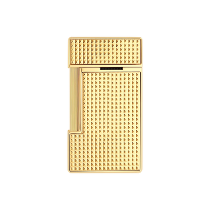 S.T. DUPONT SLIMMY DIAMOND HEAD GOLD LIGHTER/BRIQUET 028009