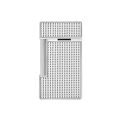 S.T. DUPONT SLIMMY DIAMOND HEAD SILVER LIGHTER/BRIQUET 028010
