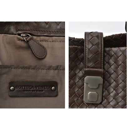 Bottega Veneta A4 Size Tote Bag Intrecciato Leather Dark