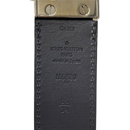 Louis Vuitton M6820 Belt Ceinture Avventur Leather 85 34 Black Em0334