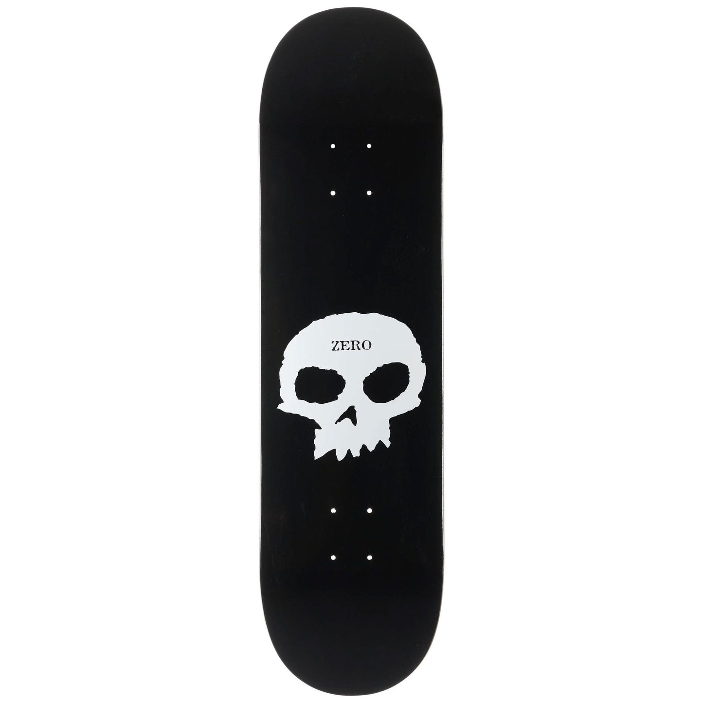 Zero Deck Single Skull Black/White 8.375" x 31.9"
