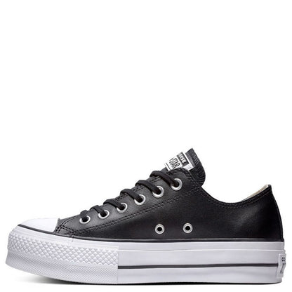 Converse Women's Chuck Taylor All Star Lift Leather Low Top in Black