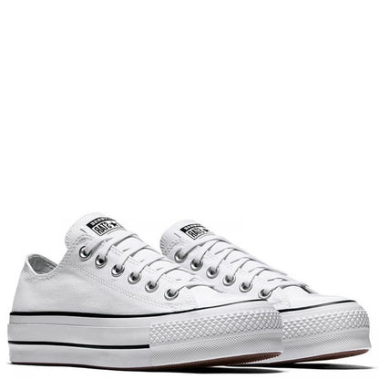 Converse Women's Chuck Taylor All Star Lift Low Top in White/Black