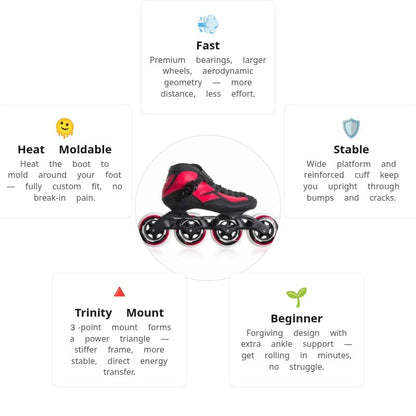 Powerslide Mantas Kids Speed Skates
