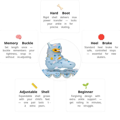 Flying Eagle S6S Pro Sonos Blue Kids Skates