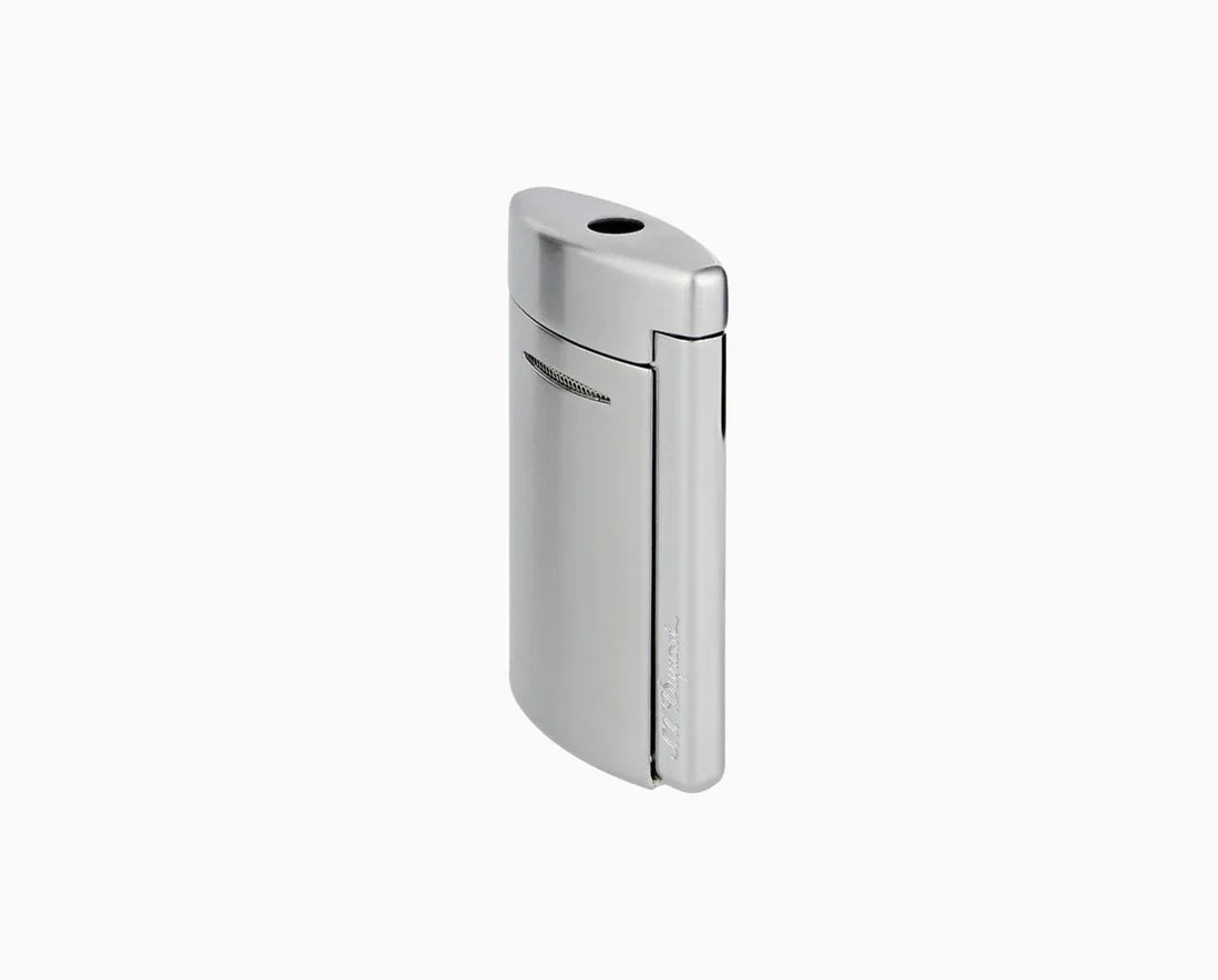 S.T. DUPONT Minijet Brushed Chrome Lighter/Briquet 010807