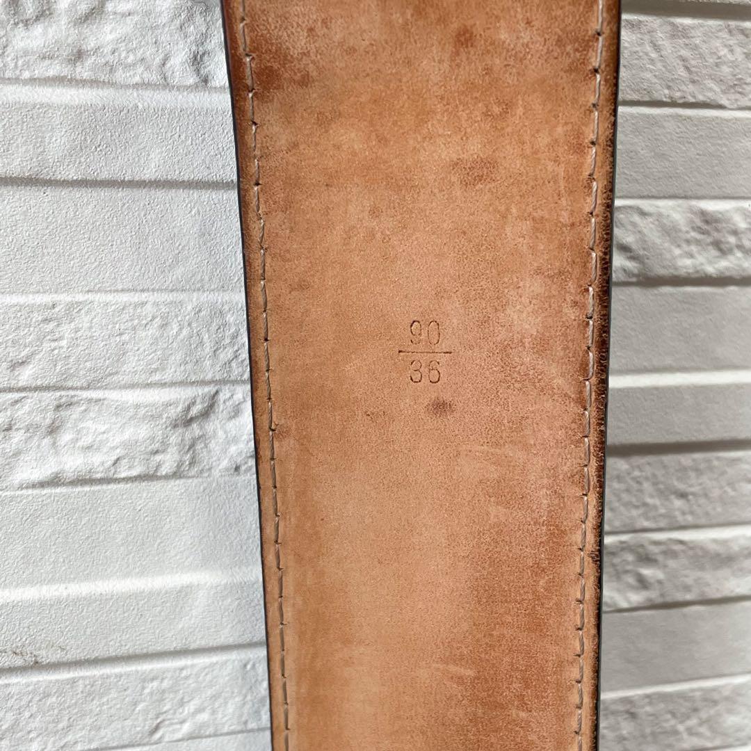 Louis Vuitton Leather Silver Buckle Ceinture Belt Black