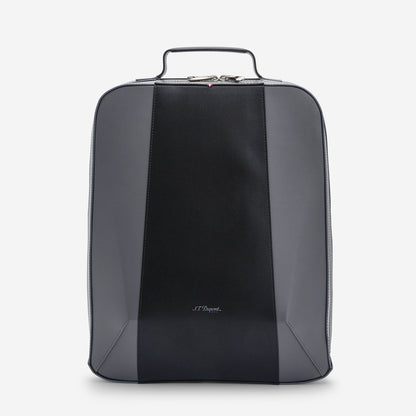 S.T. Dupont "Line D" Laser Grey and Black Cowhide Backpack 185501